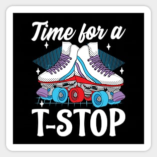 Roller Skating T-Stop design Sticker